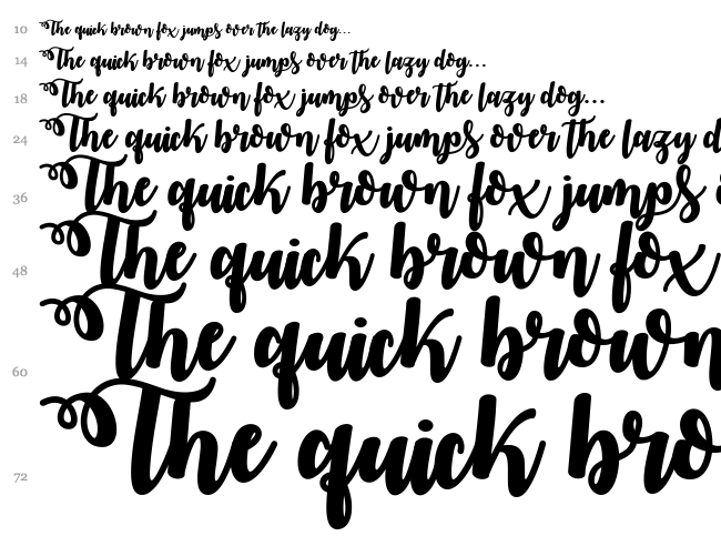 October Twilight font waterfall